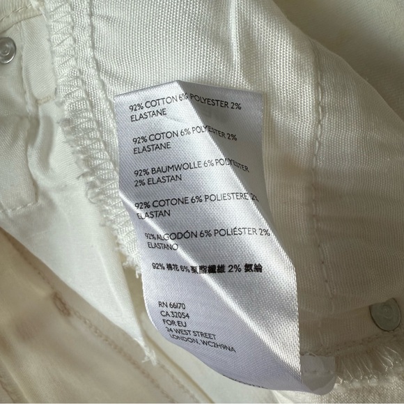 BDG Twig High Rise Crop Skinny Jeans Jeggings Ivory White Size 25 - Picture 6 of 12